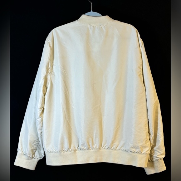 H&M White XL Bomber Jacket Zip - Picture 9 of 9